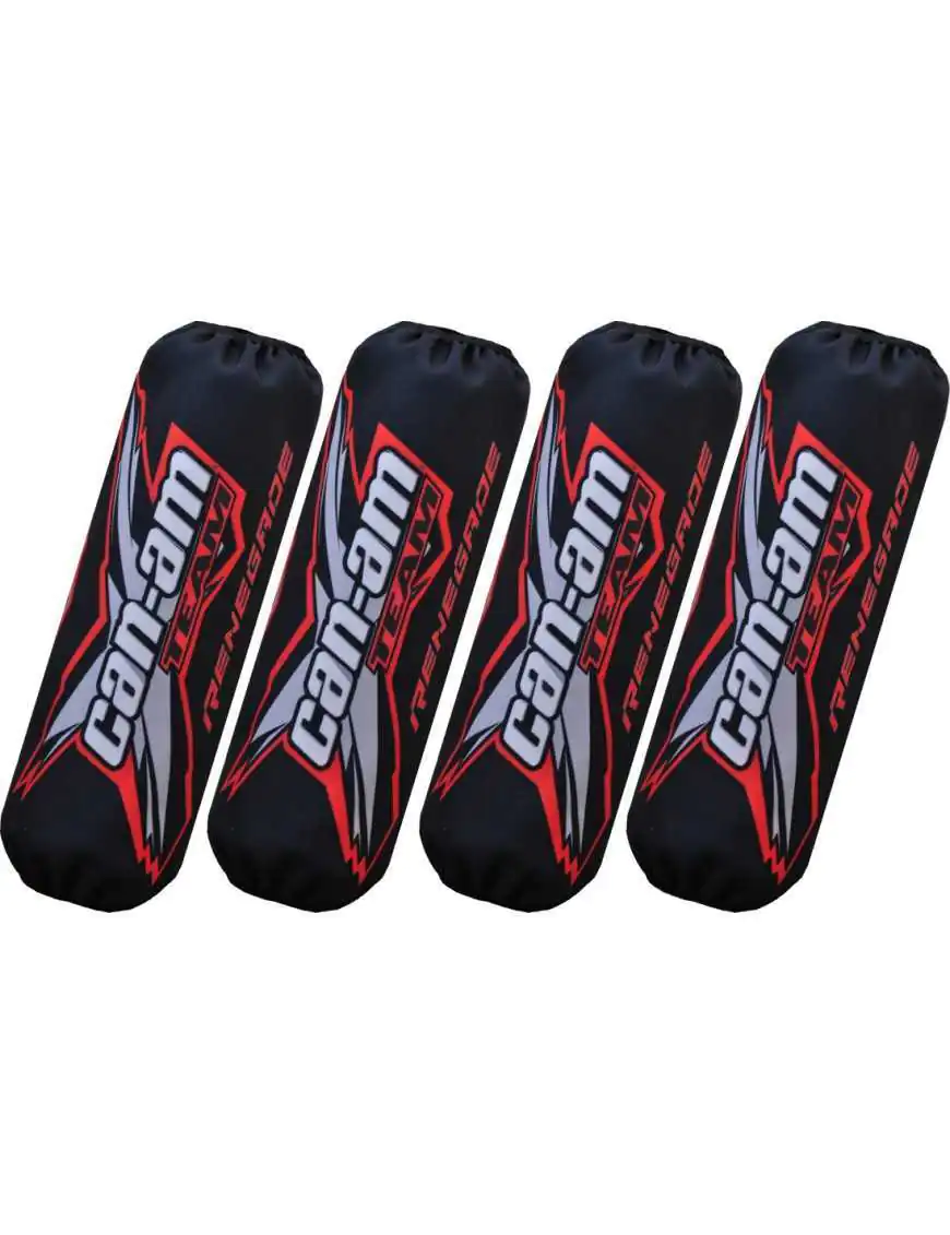 Shock Covers Can-am Renegade black red new model