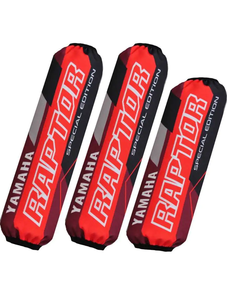 Shock Covers Yamaha Raptor 700 red new model