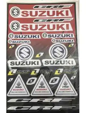 Sticker set Suzuki red A3...