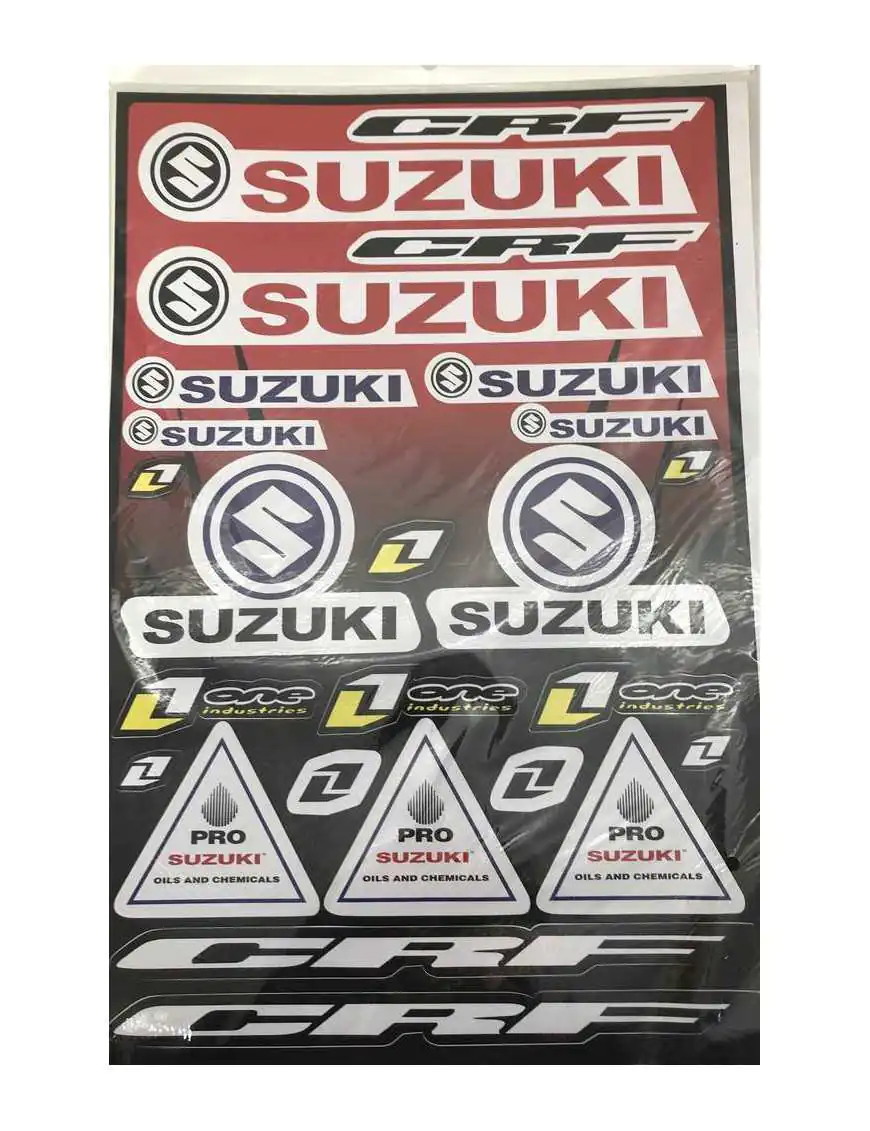 Sticker set Suzuki red A3 429x300mm