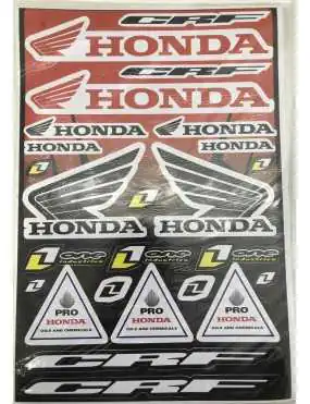 Sticker set Honda red A3...