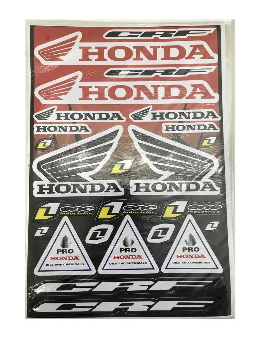 Sticker set Honda red A3 429x300mm