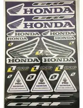 Sticker set Honda blue A3 429x300mm