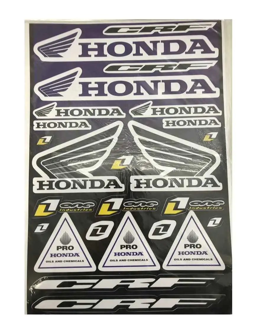 Sticker set Honda blue A3 429x300mm