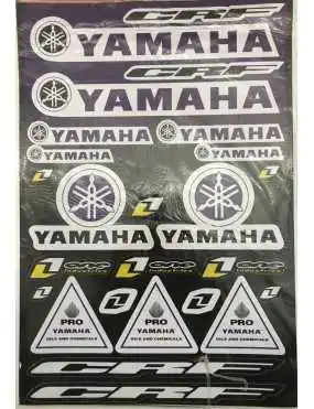 Sticker set Yamaha blue A3...