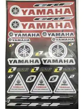 Sticker set Yamaha red A3...