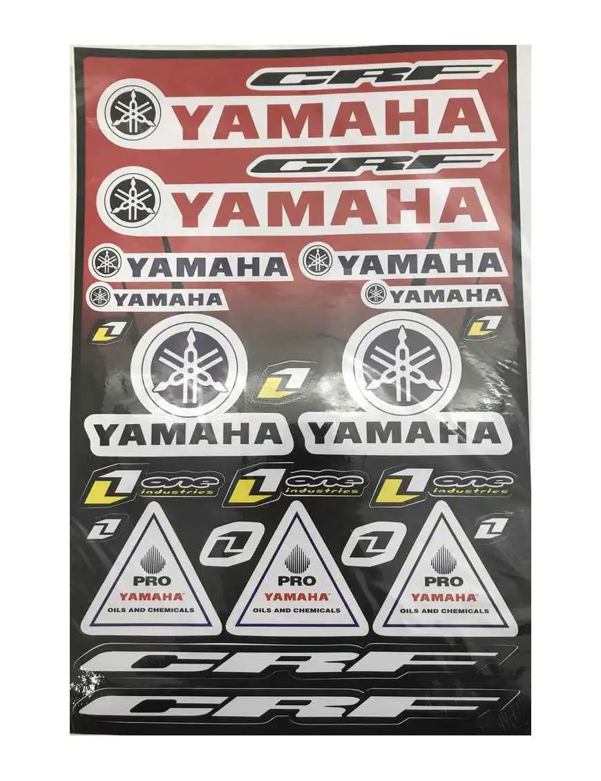 Sticker set Yamaha red A3 429x300mm