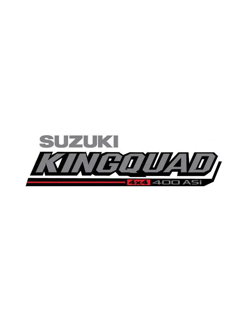 Sticker Suzuki Kingquad 400 ASI