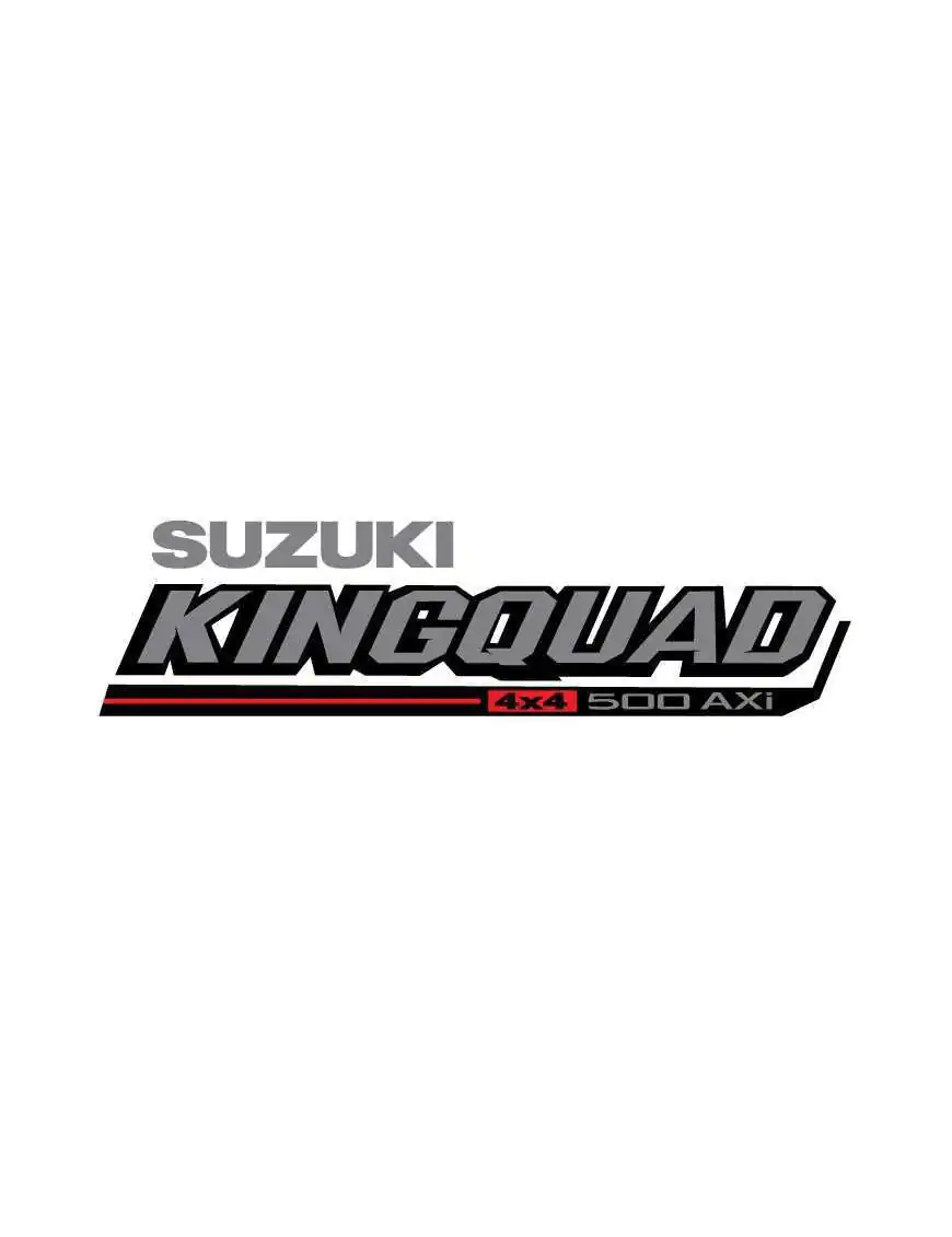 Sticker Suzuki Kingquad 500 AXI