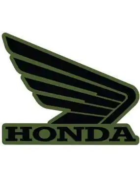 Sticker Honda green right wing 107mm