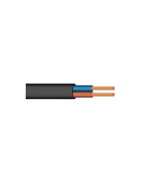 Przewód 2x1mm2 czarny 300V klasa: 5 1 metr