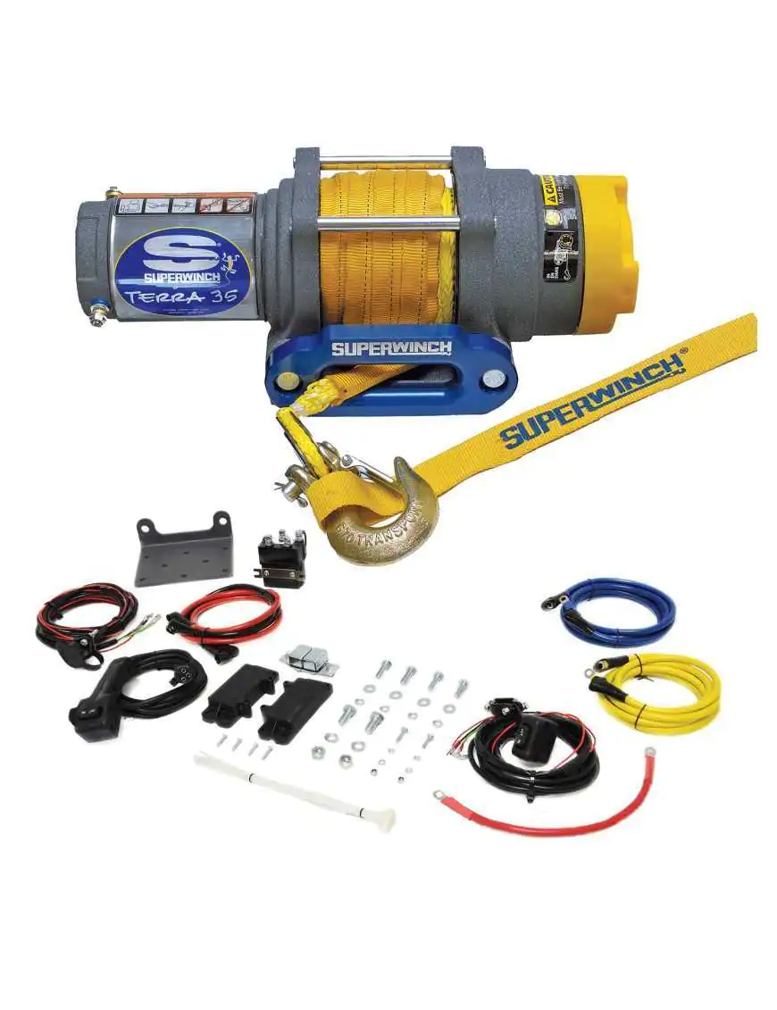 Wyciągarka elektryczna superwinch TERRA 35 12V z liną syntetyczną i prowadnicą aluminiową