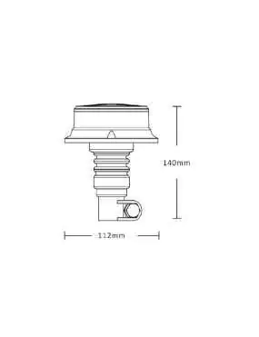 Lampa błyskowa PICO LED blue flex R10 R65