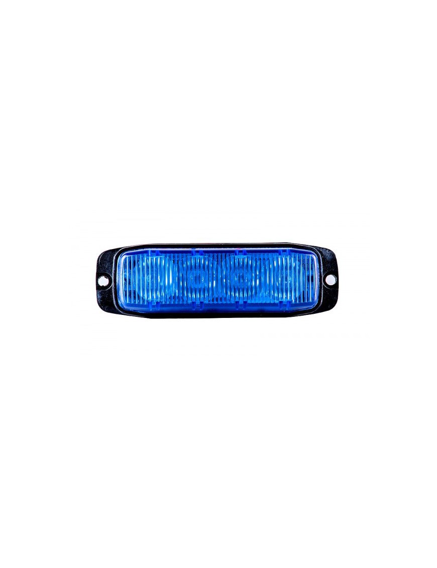 Lampa strobo pojazdy specjalne 4xLED blue R10 R65