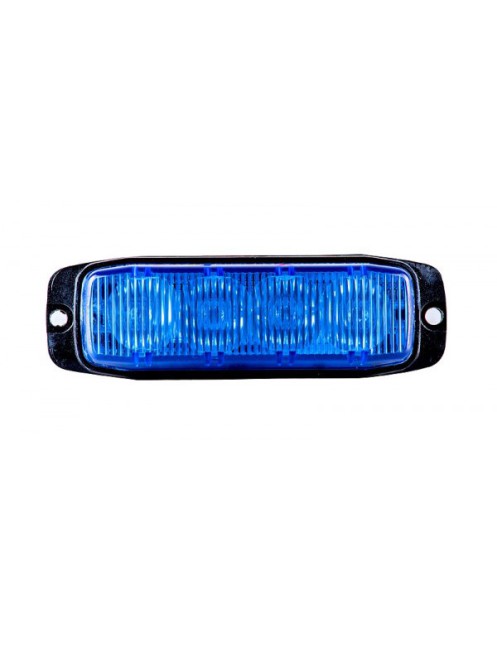 Lampa strobo pojazdy specjalne 4xLED blue R10 R65
