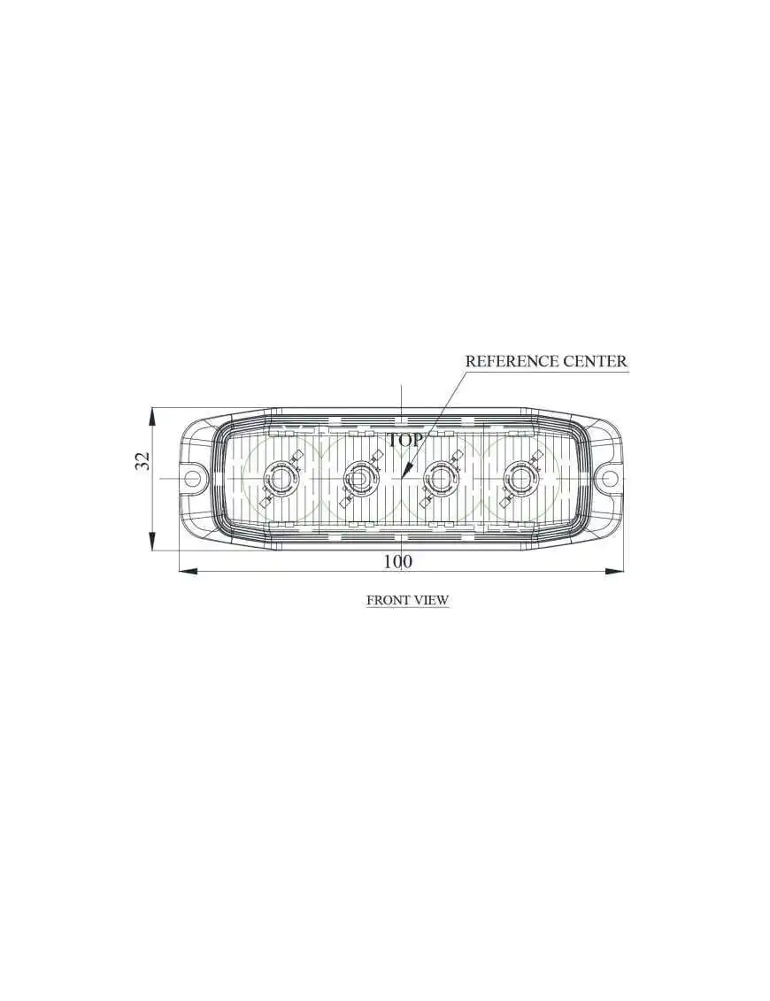 Lampa strobo pojazdy specjalne 4xLED blue R10 R65