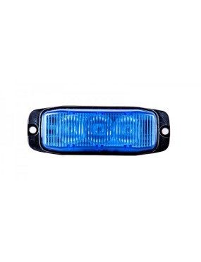 Lampa strobo pojazdy specjalne 3xLED blue R10 R65