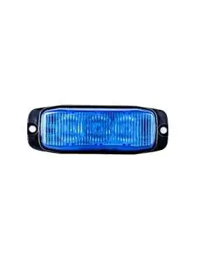 Lampa strobo pojazdy specjalne 3xLED blue R10 R65