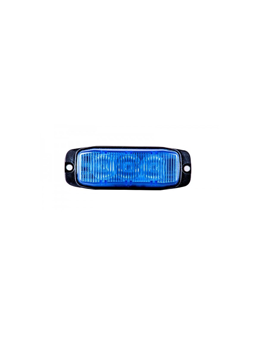 Lampa strobo pojazdy specjalne 3xLED blue R10 R65
