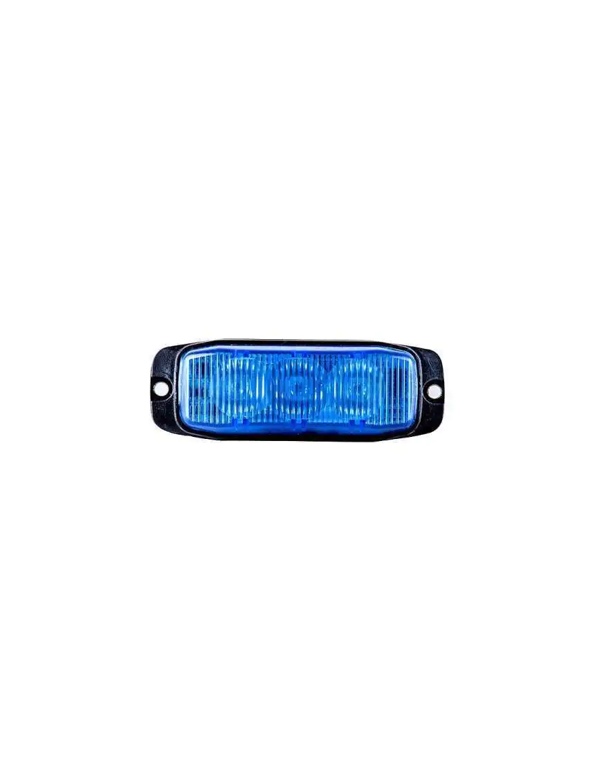 Lampa strobo pojazdy specjalne 3xLED blue R10 R65