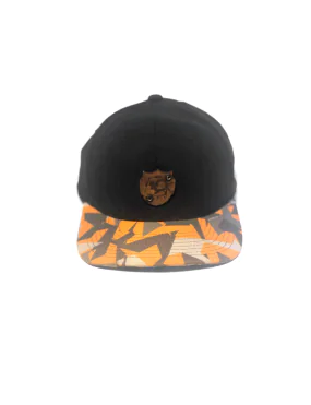 SnapBack Czapka z dazkiem Orange Camo