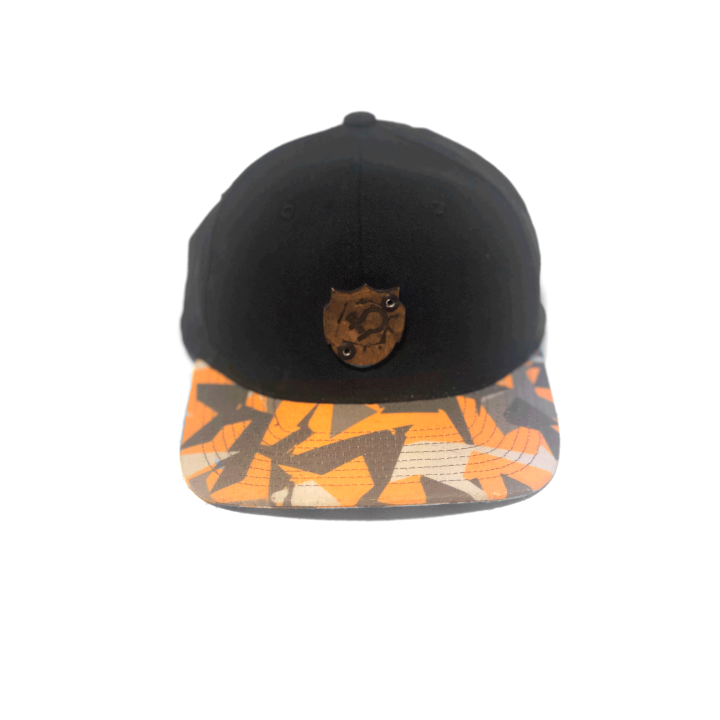 SnapBack Czapka z dazkiem Orange Camo