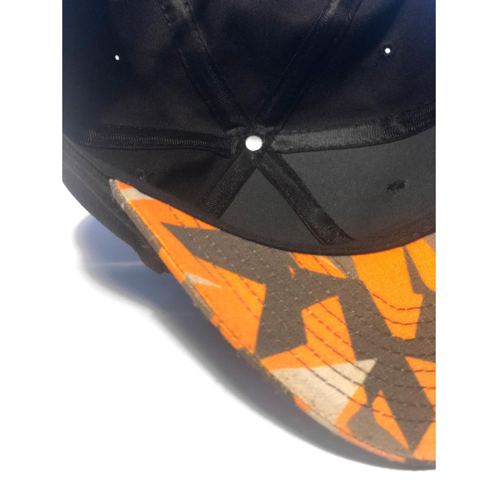 SnapBack Czapka z dazkiem Orange Camo