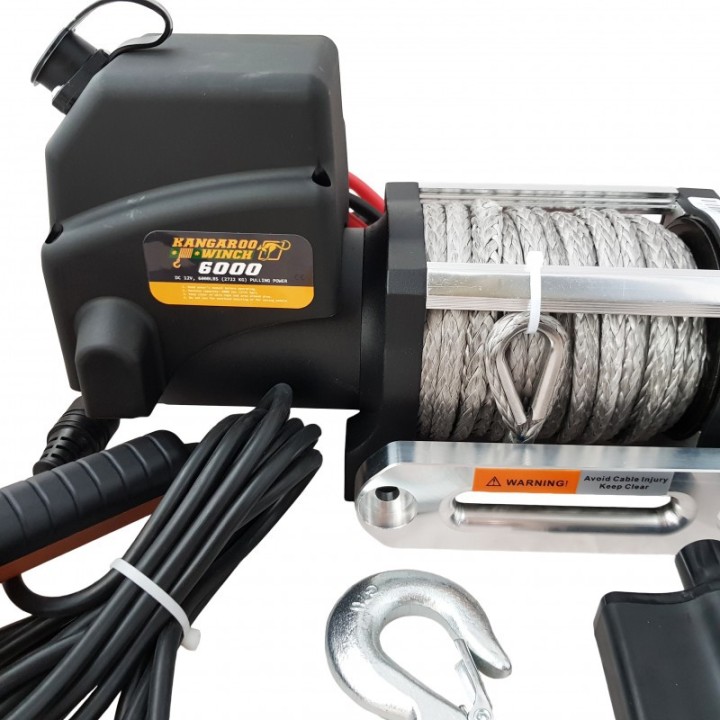 Wyciągarka Kangaroowinch K6000E PW6000 2722kg lina syntetyczna