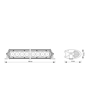 Slim Panel LED 36x5W 180W combo 944x50x67mm