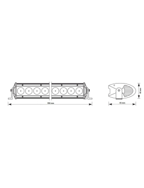 Slim Panel LED 36x5W 180W combo  944x50x67mm