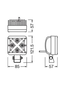 Osram LED Cube 20W 1250lm IP67 121x85x57