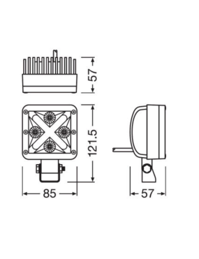 Osram LED Cube 20W 1250lm IP67 121x85x57