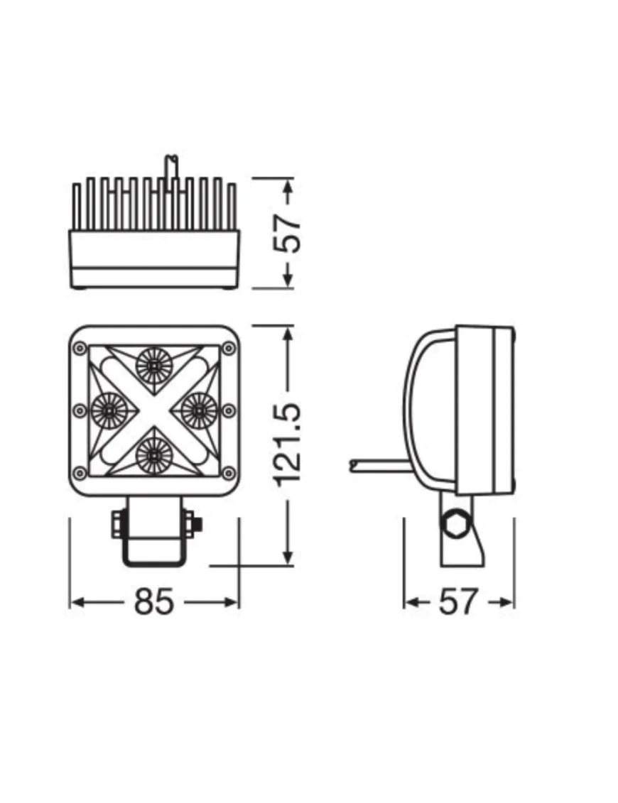 Osram LED Cube 20W 1250lm IP67 121x85x57