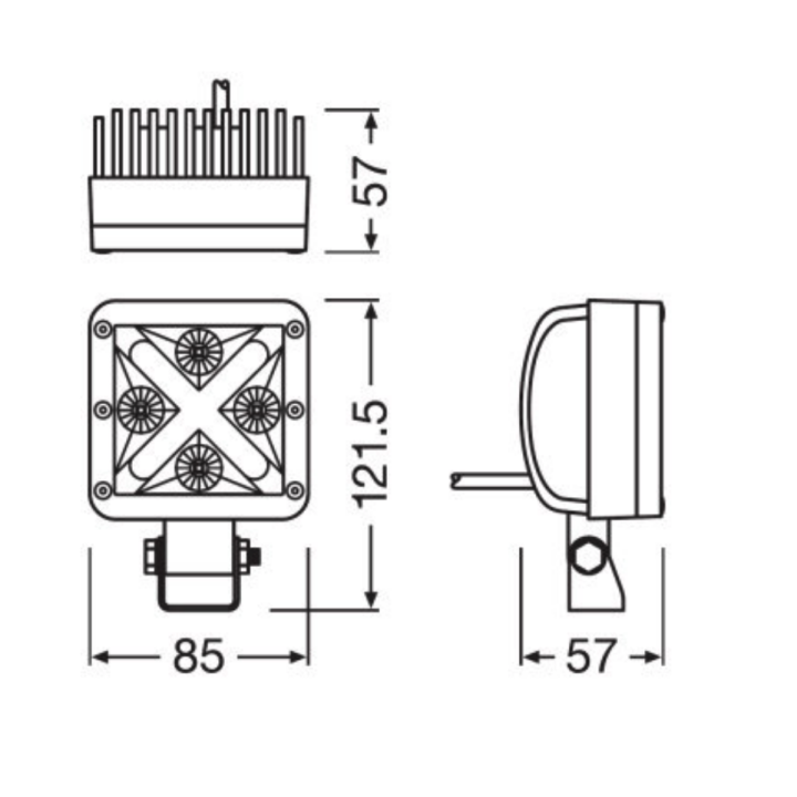 Osram LED Cube Spot MX85 1250lm 20W IP67 121x85x57