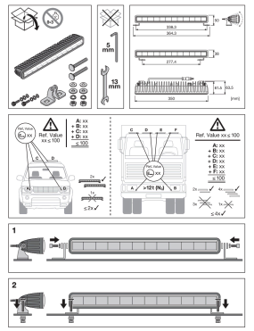 Lightbar SX300-SP Osram 30W 2600lm 6,2x35x3,8