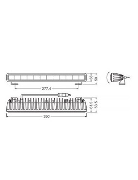 LEDriving® LIGHTBAR 29W SX300-CB 35x6,1x3,8