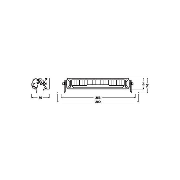 LEDriving® LIGHTBAR MX250-CB 39x8,6x5,4 45W