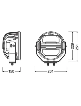 LEDriving® ROUND 9" MX260-CB 25,1x26,1x15 60W