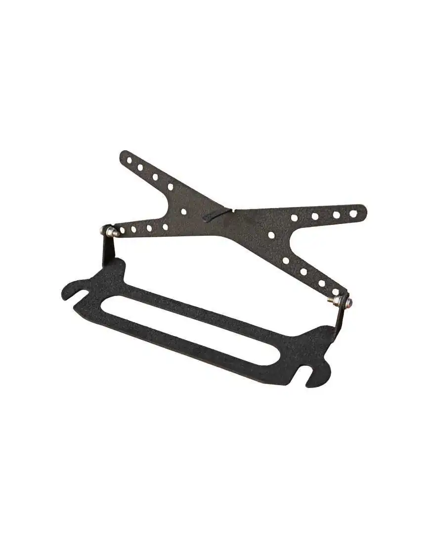 Swing-away License Plate Holder for Winch Fairlead Sliding Guide