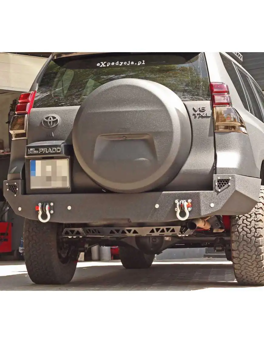 Rear steel bumper MorE 4x4 for Toyota Land Cruiser 150 long