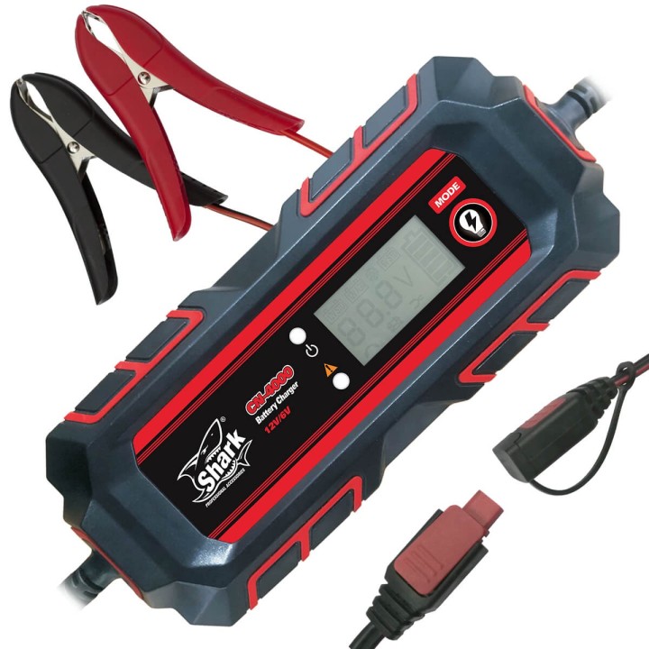 SHARK BATTERY CHARGER CN-4000, 6/12V IP65,4A DC