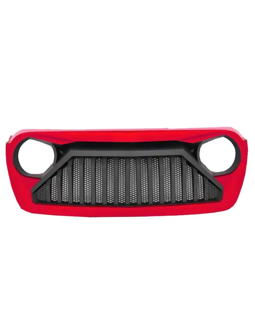 Jeep Wrangler JL Angry Eyes Grill Firecracker Red PRC OF JLGL297 Offroad Express