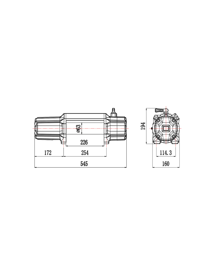 Wyciągarka Escape EVO Black 12000 lbs 5443kg 12V