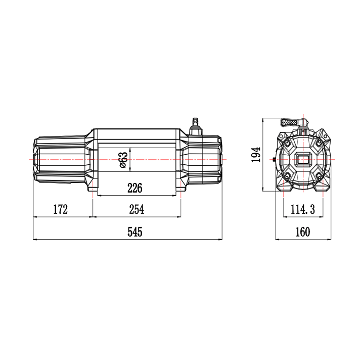 Wyciągarka Escape EVO Black 12000 lbs 5443kg 12V