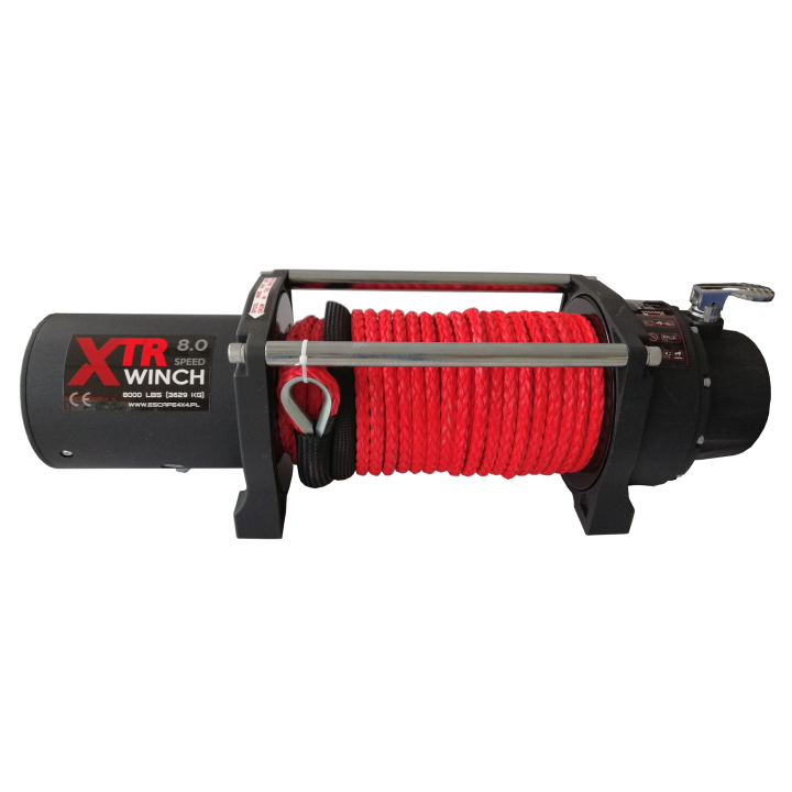 Wyciągarka XTR 8000 lbs Speed [3630 kg] 12V 25M Syntetyk 8MM