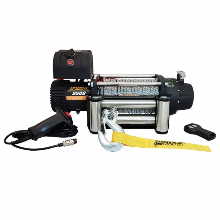 Wyciągarka samochodowa Kangaroowinch K9500 speed 12V z liną stalową