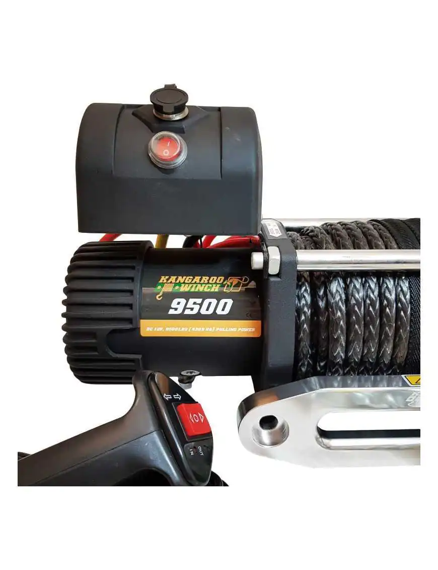 Wyciągarka samochodowa Kangaroowinch K9500 speed 12V z liną syntetyczną