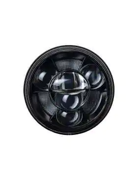 REFLEKTOR 7" LED ŚWIATŁA MIJANIA DROGOWE POZYCJA DRL E4 12-24V, CZARNY