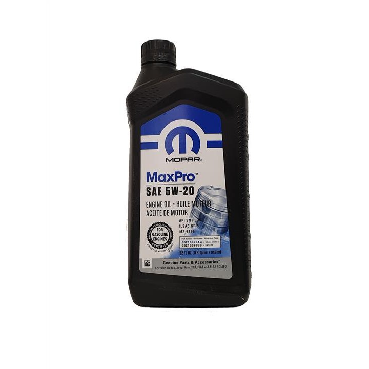 Olej silnikowy Chrysler/Mopar MaxPro 5W-20, 0,946 l 