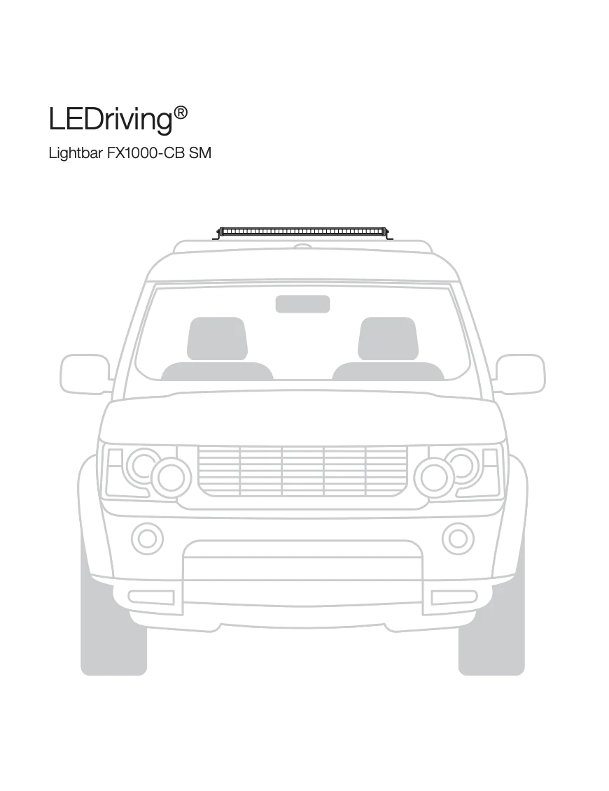 LEDriving® LIGHTBAR FX1000-CB SM 107,4x8,2x4,9 140W